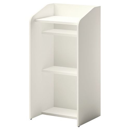Quadrifoglio - Pupitre d'accueil mobile Bienvenu Blanc - 120x50x60 cm - Finition mélaminée - Mobilier de bureau