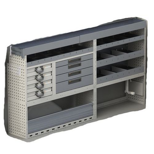 Meuble Vu Aluminium Côté Gauche Moyen Fourgon