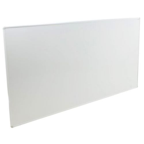 Manutan Expert - Tableau blanc émaillé magnétique Natura 180x90 cm - Surface laquée, cadre aluminium - Idéal bureau et salle de réunion