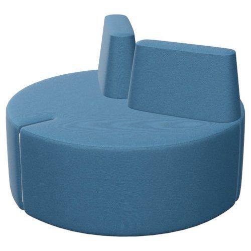 Pouf Tri Ply Ø 115 cm + avec dossiers tissu polyester