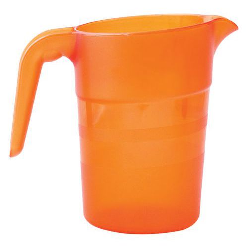 Pichets Copolyester 15 L Sans Couvercle - Orange Transparent
