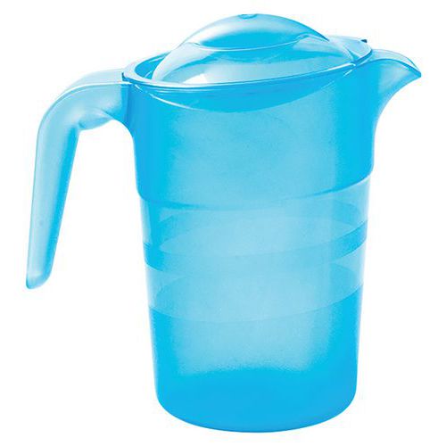 Pichets Copolyester 15l Avec Couvercle - Bleu Transparent