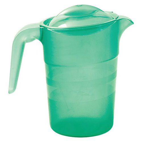 Pichets Copolyester 15l Avec Couvercle - Vert Transparent