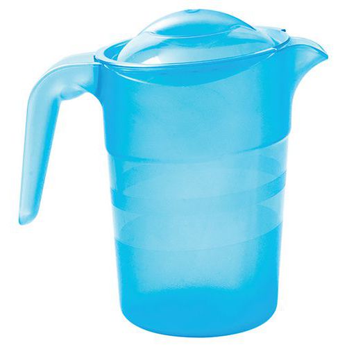 Pichets Copolyester 1 L Avec Couvercle - Bleu Transparent