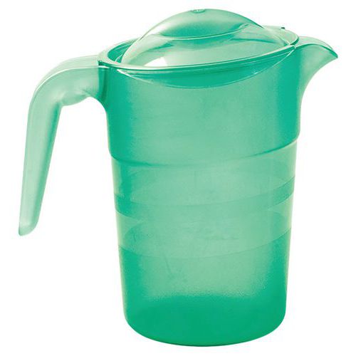 Pichets Copolyester 1 L Avec Couvercle - Transparent Vert