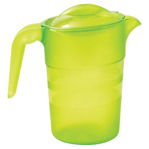 Pichets Copolyester 1 L Avec Couvercle - Jaune Transparent
