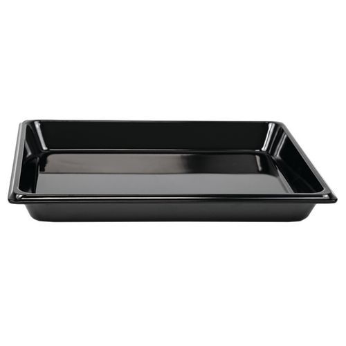 Plats Mélamine - Gn 1/2 - 26.5 X 32.5 X 4 Cm - Noir