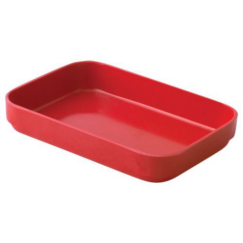Raviers Rectangulaires 13 X 9 Cm - Mélamine - Rouge