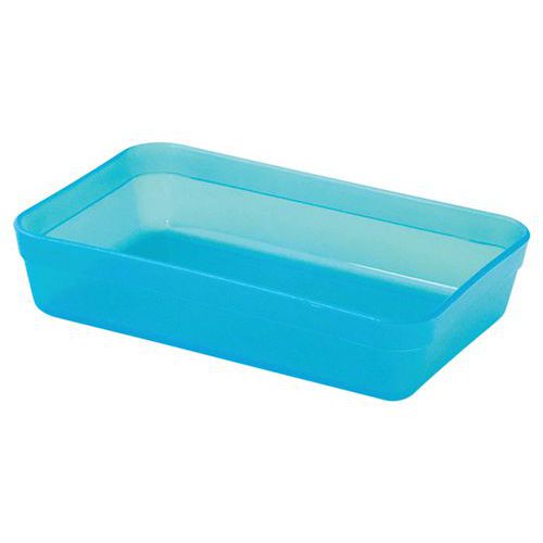 Raviers Rectangulaires Polypropylène 30 Cl - Translucide Bleu