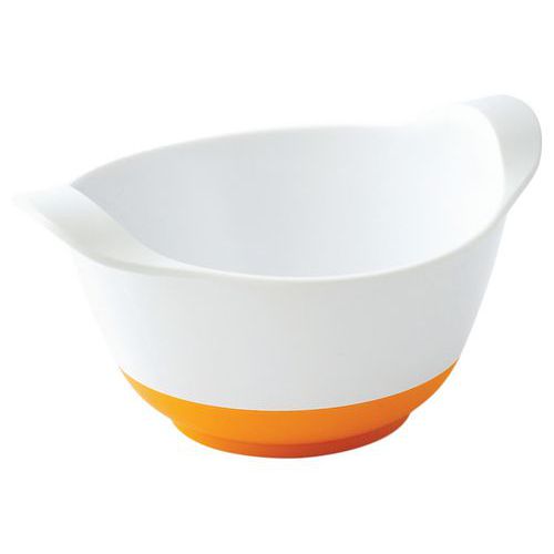 Bols à Oreilles Toboggan Mélamine Blanche 35 Cl Antidérapant Orange