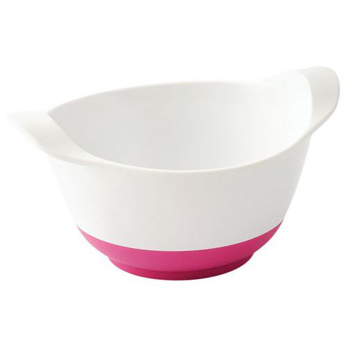 Bols à Oreilles Toboggan Mélamine Blanche 35cl Antidérapant Fuchsia