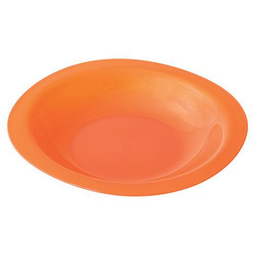 Assiettes Creuses Polypropylène Ã˜ 23 Cm - Translucide Orange