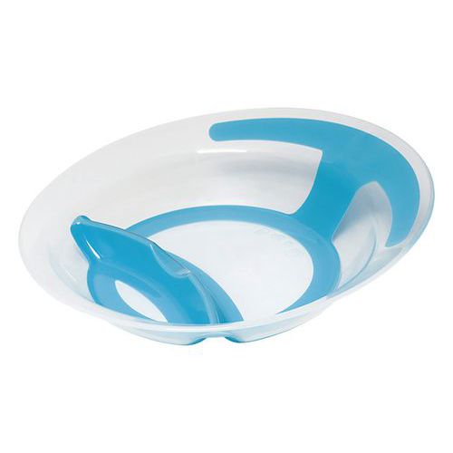 Assiettes Compartimentées Polypropylène - Translucide Et Bleu Lagon