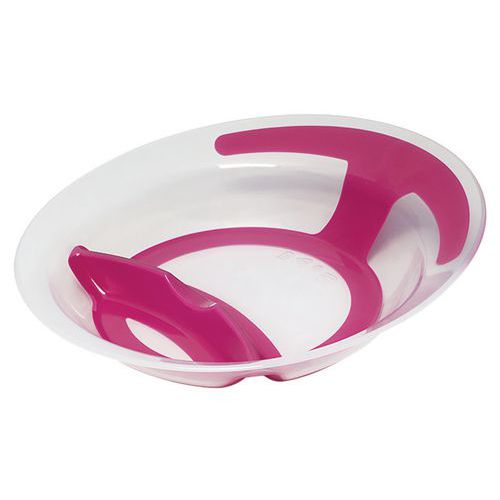 Assiettes Compartimentéess Polypropylène - Translucide Et Grenadine