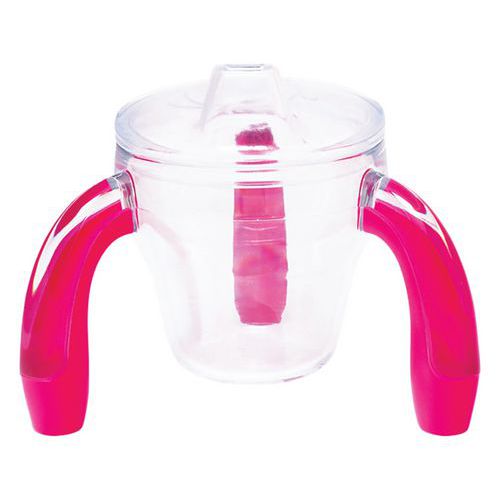 Tasses Tripodes Antidérapantes Enfant Avec Couvercle - Fuchsia