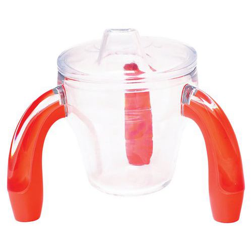 Tasses Tripodes Antidérapantes Adulte Avec Couvercle - Orange