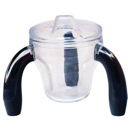 Tasses Tripodes Antidérapantes Adulte Avec Couvercle - Noir