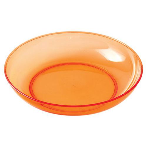 Assiettes Creuses Copolyester - Transparent Orange