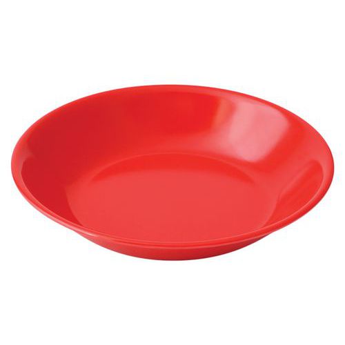 Assiettes à Bouillie Mélamine - Ã˜ 185 Cm - Rouge