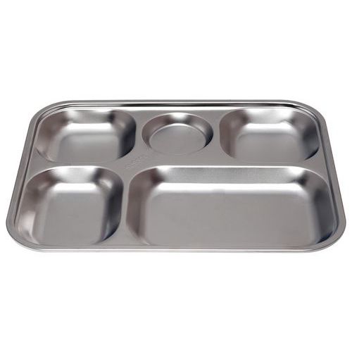 Plateaux 5 Compartiments Inox 305 X 235 X 25 Cm