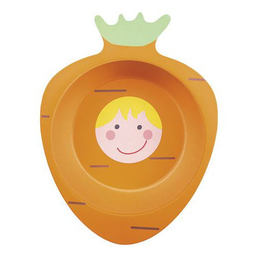 Assiettes En Mélamine - Forme Carotte