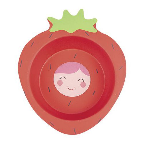 Assiettes En Mélamine - Forme Fraise
