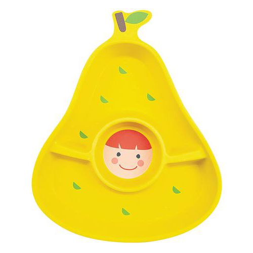 Assiettes à Compartiments En Mélamine - Forme Poire