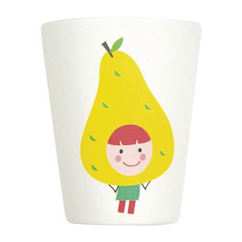 Gobelets En Mélamine Blanche - Poire