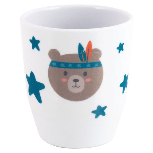 Gobelets 16 Cl Mélamine Blanche - Ourson Futé