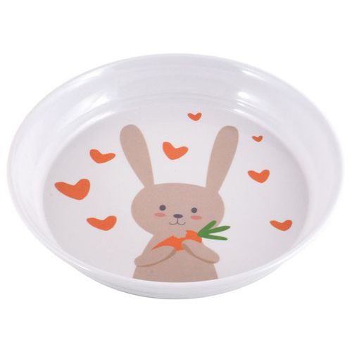 Assiettes Creuses Ø 185 Cm Mélamine Blanche - Lapin Gourmet