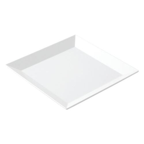Assiettes Carrées 19 X 19 Cm Mélamine - Blanc