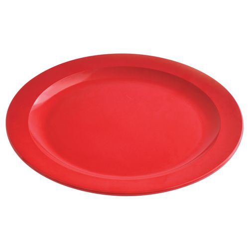 Assiettes Plates Ø 225 Cm Mélamine - Rouge