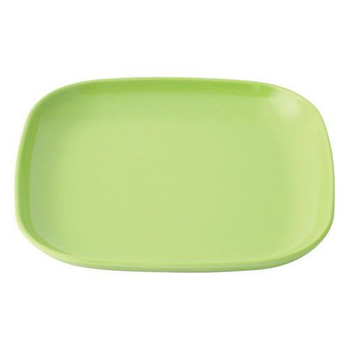 Assiettes Carrées Multi-usage Mélamine - Verte