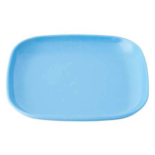 Assiettes Carrées Multi-usage Mélamine - Bleu