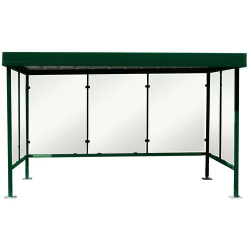 Abri Vélos Motos Beaulieu Vitré 3 Côtés 760 X 250 M-vert