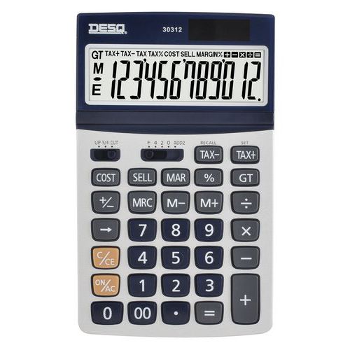 Calculatrice Large Desq Business Classy Métallique 30312