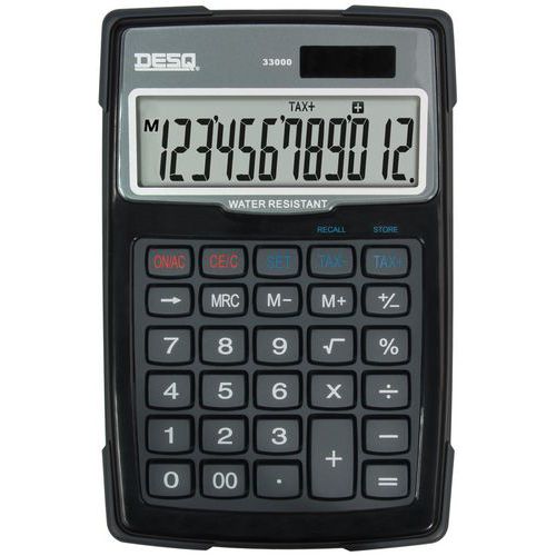 Calculatrice Large Water&dust Proof Desq 33000 Noir - Desq