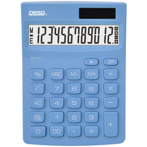 Calculatrice Compacte New Generation 12 Chiffres Ciel - Desq