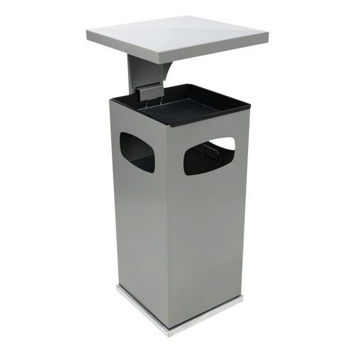 Cendrier Poubelle 38l Argent