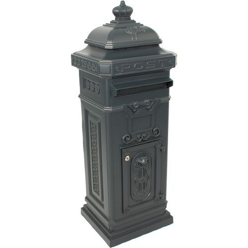V-Part - Boîte aux lettres colonne Anthracite VB 441710 - 1100mm H x 330mm L - Design Moderne et Robuste