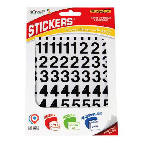 Chiffre adhésif pour signalétique personnalisée - Hauteur 20 mm Chiffre adhésif pour signalétique personnalisée - Hauteur 20 mm