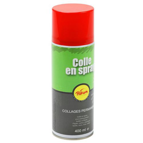 Pichon - Colle en bombe 400 ml permanente - Aérosol - Collage durable et recyclable