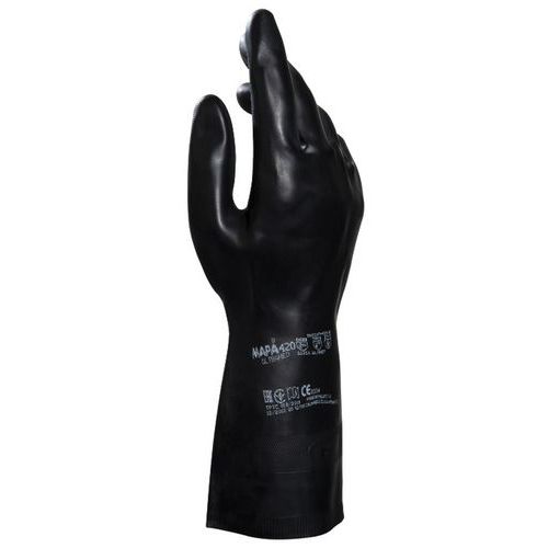 Mapa Professional - Gants de protection chimique néoprène UltraNeo 420 - Taille 9 - Lot de 12 paires - Normes EN 374 et EN 388