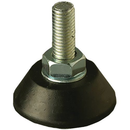 Pied Antivibratoire Junior Diamètre 45mm Vis Inox M10 L30mm