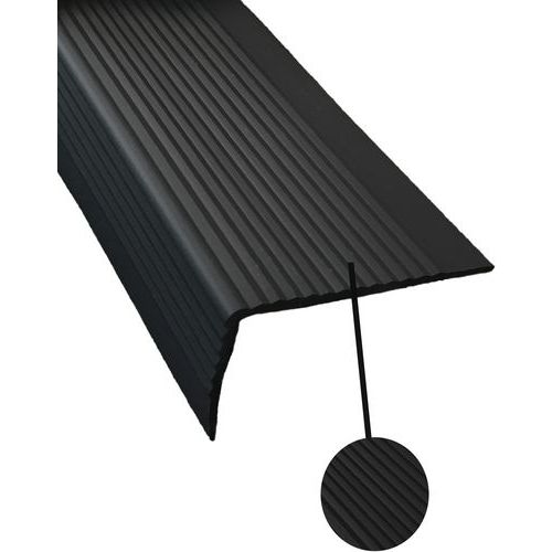 Nez De Marche Cornière Souple 3m Noir à Coller