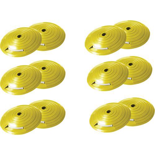 Plot De Balisage Réfléchissant Jaune 12 Pièces