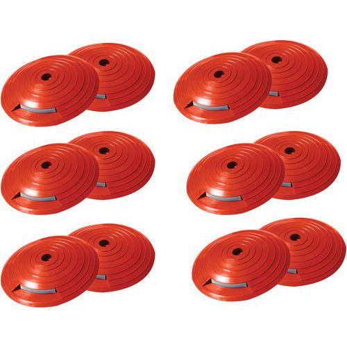 Plot De Balisage Réfléchissant Rouge 12 Pièces