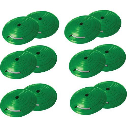 Plot De Balisage Réfléchissant Vert 12 Pièces