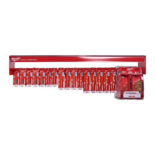 Milwaukee - Barre de charge 1 mètre HSS-G RED-HEX Shockwave - 100 cm - Robuste et Durable