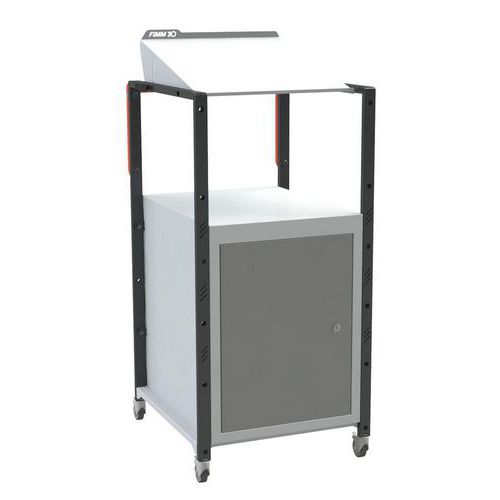 Fimm - Pupitre mobile inclinable 1 bloc porte bleu - Charge 150kg - Livré monté - Éco-responsable